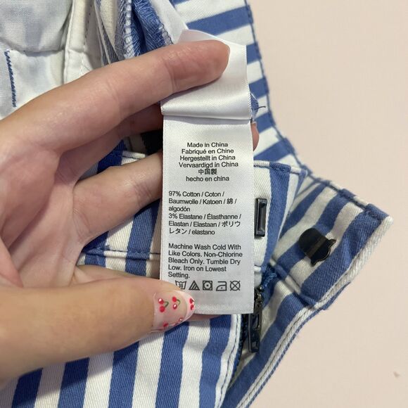 NWT J.Crew Slim Demi-Boot Chino Pant in Stripe Style# BR186 Women's Size 26 - Picture 7 of 14